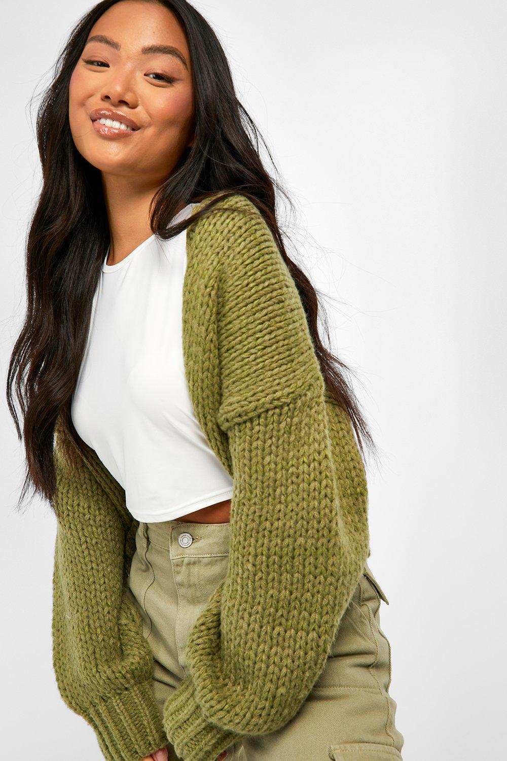 Boohoo chunky shop knit cardigan